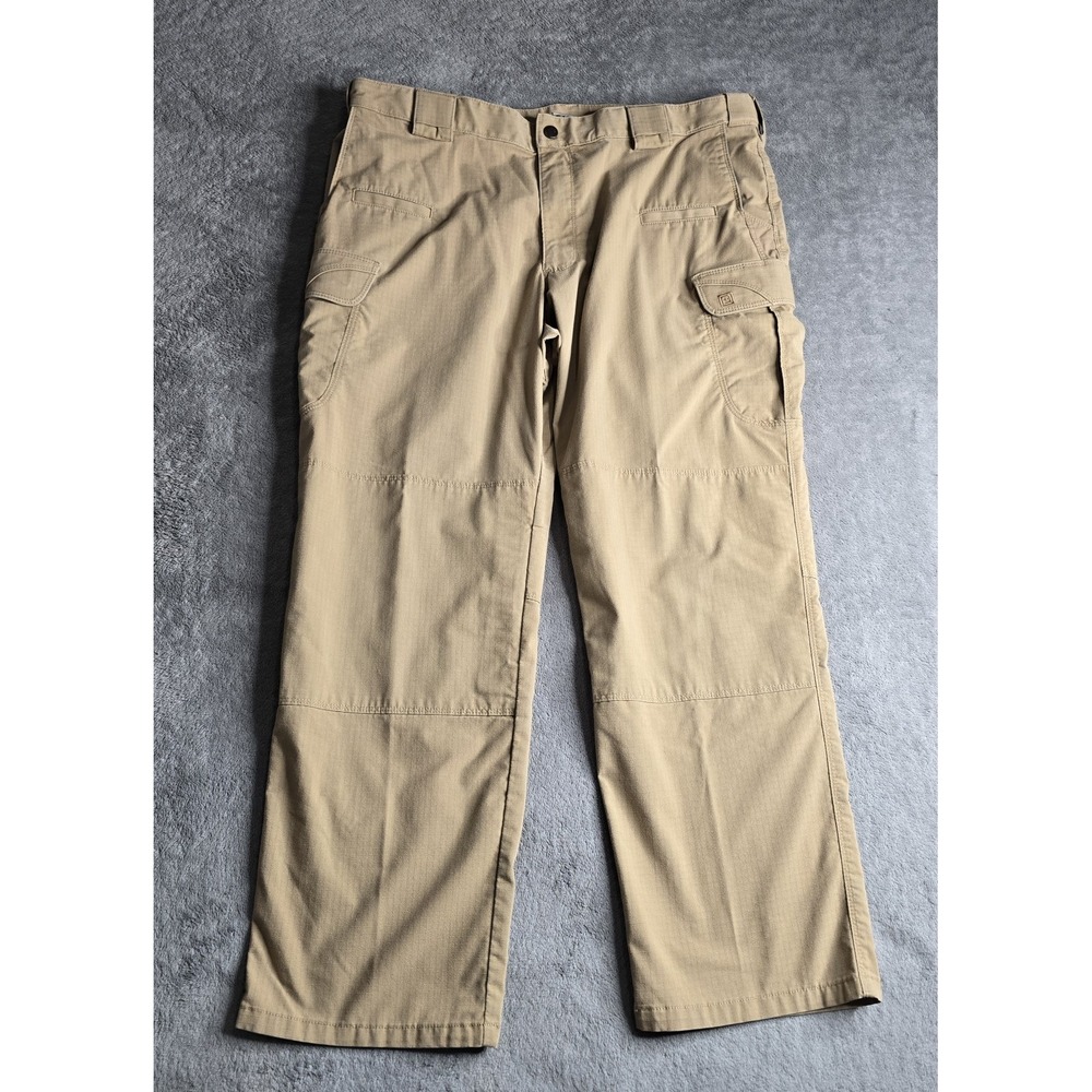 5.11 Tactical Stryke Pants Mens 40x30 Tan Khaki Ripstop Cargo Outdoor Workwear